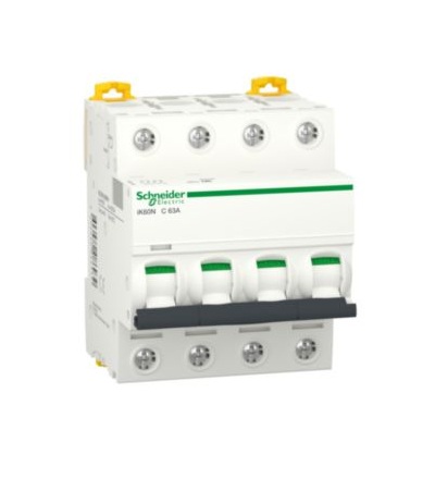 A9K24463 Acti9 jistič iK60N 4P 63A C,Schneider Electric