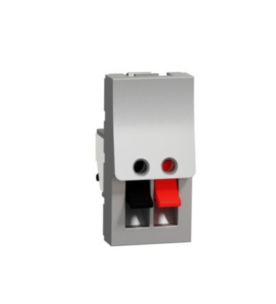 NU348730 Unica - Svorky reproduktorové 1M, Aluminium,Schneider Electric