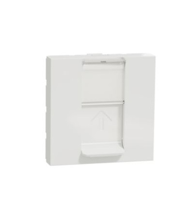 NU946120 Unica - Centrální deska RJ45 Keystone, 2M, Bílá Antibakteriální,Schneider Electric