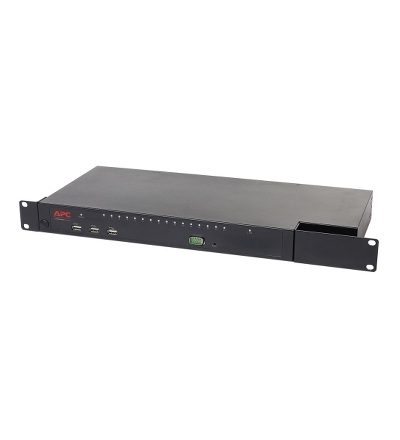KVM1116P APC KVM 2G, digitální/IP, 1 vzdálený uživatel, 1 lokální uživatel, 16 portů s Virtual Media, Schneider Electric