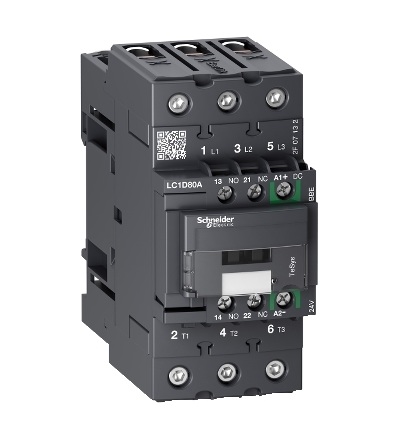LC1D80ABBE Stykač Green 80A AC-3 3P 24V DC, Schneider Electric