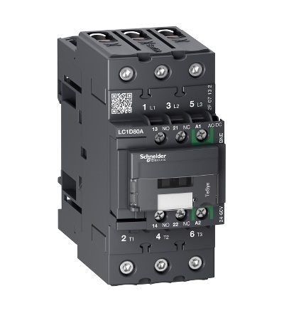 LC1D80ABNE TeSys D 3P 80A AC-3 440V 24-60V AC/DC, Schneider Electric