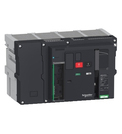 LV848428 Jistič MTZ2 12 H2 4P výsuvný N vpravo, Schneider Electric