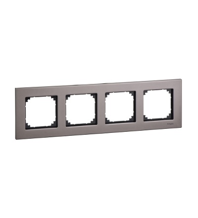 MTN403414 Rámeček 4násobný M-Elegance Rhodium Grey, Schneider Electric