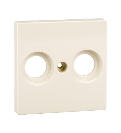 MTN4122-0344 Centrální deska pro anténní zásuvku 2 otvory, System M, white cream, Schneider Electric