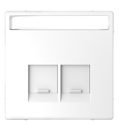 MTN4574-6035 Centrální deska 2xRJ45 pro konektory Actassi, D-Life, lotus white, Schneider Electric