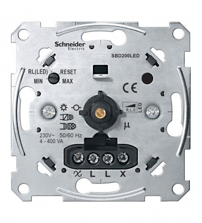 MTN5134-0000 Mechanizmus univerzálního LED stmívače 4-400W, Schneider Electric