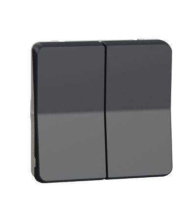 MUR35019 Přepínač dvojitý střídavý ř.6+6, IP55, antracit, Schneider Electric