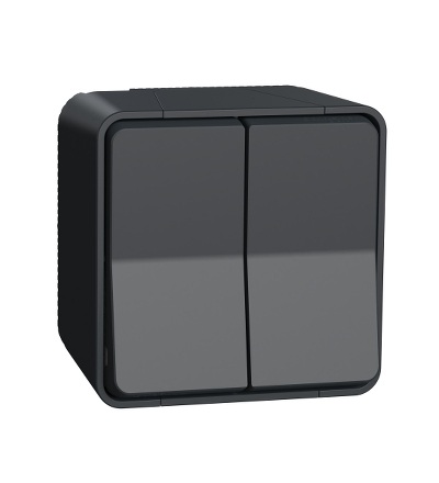 MUR35022 Kompletní Přepínač dvojitý střídavý ř.6+6, IP55, antracit, Schneider Electric