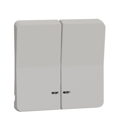 MUR39205 Klapka s kontrolku dvojnásobná, bílá, Schneider Electric