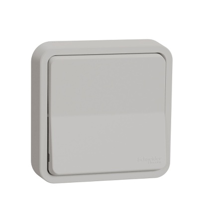 MUR39721 Kompletní Přepínač střídavý ř.6, IP55, pro zapuštění bílý, Schneider Electric