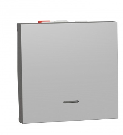 NU320330S Unica - Přepínač střídavý s nulovou svorkou řazení 6, 2M, Aluminium,Schneider Electric