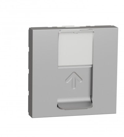 NU341330 Unica - Zásuvka datová 1xRJ45 Kat.5e STP, 2M, Aluminium,Schneider Electric