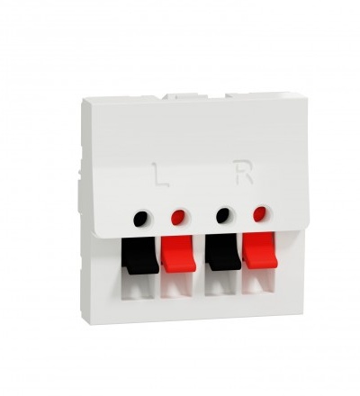 NU348618 Unica - Svorky reproduktorové 2M, Bílé,Schneider Electric