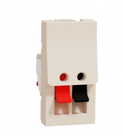 NU348744 Unica - Svorky reproduktorové 1M, Béžová,Schneider Electric