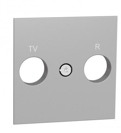 NU944030 Unica - Centrální deska pro TV/R zásuvku, Aluminium,Schneider Electric