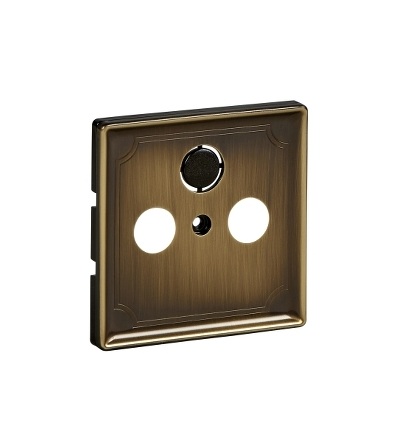 MTN294143 Centrální deska pro anténní zásuvky, S-Design, antique brass, Schneider Electric
