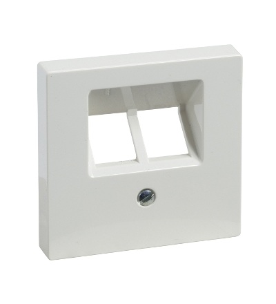 MTN296119 Centrální deska pro mechanismus RJ45, dvousegmentová, System M, polar, Schneider Electric