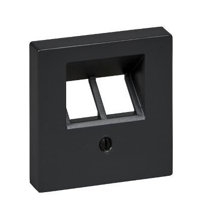 MTN298014 Centrální deska pro mechanismus RJ45, dvousegmentová, System M, antracit, Schneider Electric
