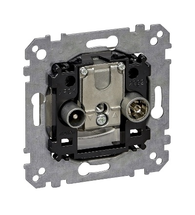 MTN299200 Mechanismus koncové anténní zásuvky, 2 výstupy R/TV+SAT, Schneider Electric