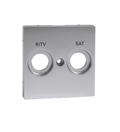 MTN299260 Centrální deska označená R/TV+SAT pro anténní zásuvku, System M, alu, Schneider Electric