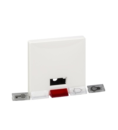 MTN411819 Kryt spínače s otvorem pro popisek, S-Design, polar, Schneider Electric