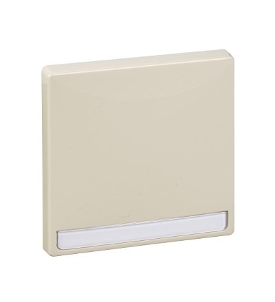 MTN412344 Kryt spínače s popisovým polem, S-Design, white, Schneider Electric