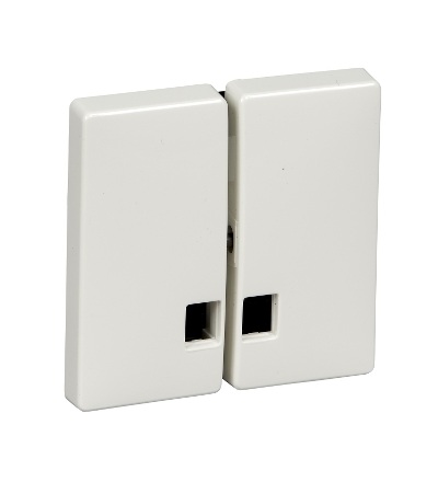 MTN413519 Kryt spínače dělený s otvorem pro popisek, S-Design, polar, Schneider Electric