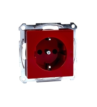 MTN2300-0306 Schuko zásuvka 230V, System M, červená, Schneider Electric
