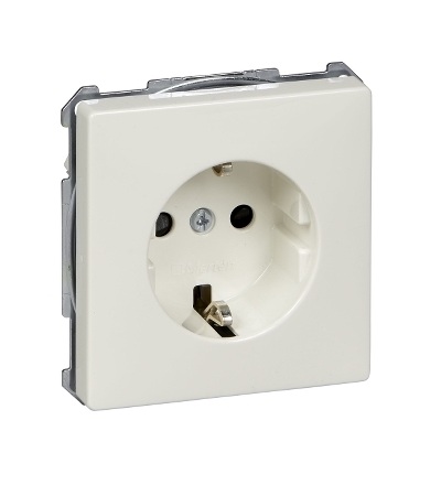 MTN2300-4019 Zásuvka 250V/16A s bočními zemnícími kontakty, S-Design, polar, Schneider Electric
