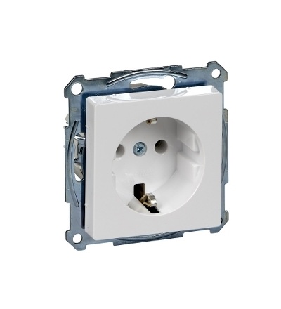 MTN2301-0325 Zásuvka 250V/16A s bočními zemnícími kontakty, System M, active, Schneider Electric