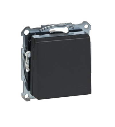 MTN2311-0414 SCHUKO zásuvka 2P+E, 16A, bezšroubová, anthracite, System M, s klapkou IP20, Schneider Electric