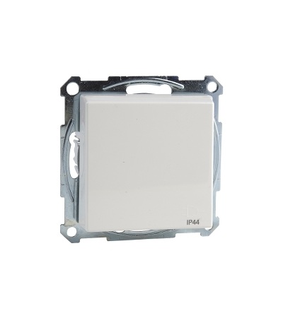 MTN2314-0319 Zásuvka 250V/16A s bočními zemnícími kontakty, s víčkem IP44, System M, polar, Schneider Electric