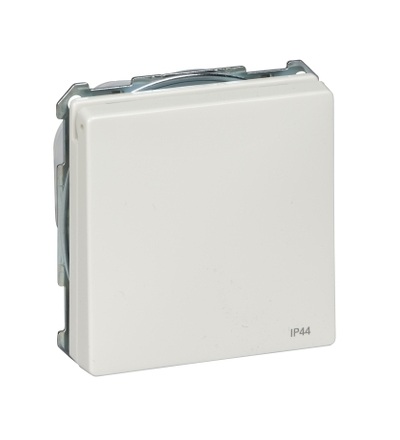 MTN2414-4019 SCHUKO zásuvka 2P+E, 16A, IP44, s klapkou, šroubová, Polar white cream, S-Design, Schneider Electric