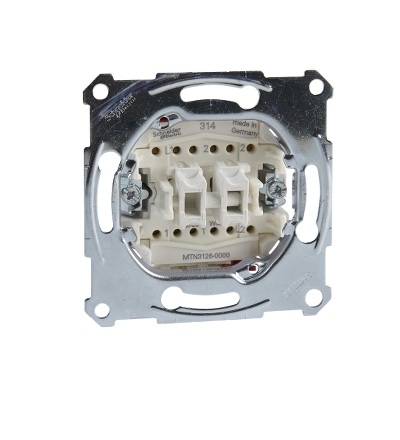 MTN3126-0000 Mechanismus přepínače dvojitého střídavého ř. 5b (6+6), 10A, Schneider Electric