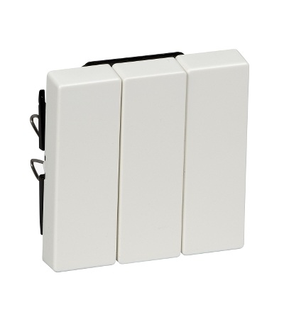 MTN312619 Kryt spínače trojnásobného, System M, polar, Schneider Electric