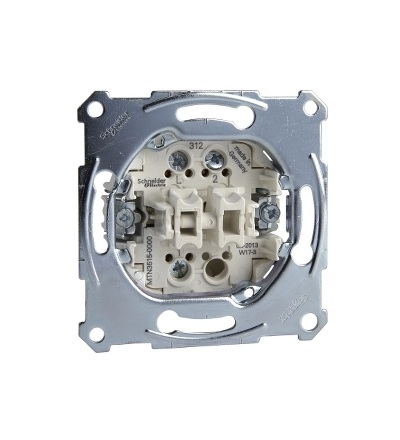 MTN3515-0000 Mechanismus přepínače sériového ř. 5, 16A, bezšroubové svorky, Schneider Electric
