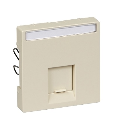 MTN469844 Centrální deska pro mechanizmus datové zásuvky RJ45, white cream, System-M, Schneider Electric