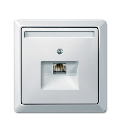 MTN291819 Centrální deska pro mechanismus RJ45, jednosegmentová, S-Design, polar, Schneider Electric