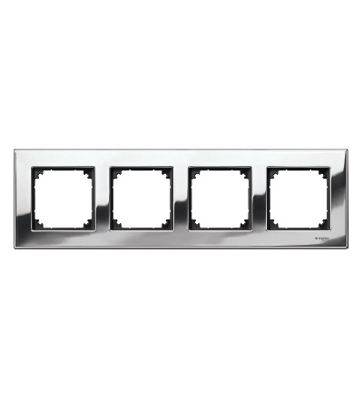 MTN403439 Rámeček 4násobný M-Elegance Chrom, Schneider Electric
