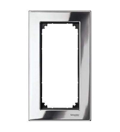 MTN403839 Rámeček 2násobný bez stř. můstku M-Elegance Chrom, Schneider Electric