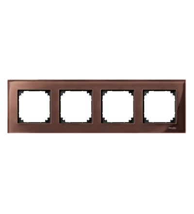 MTN4040-3215 Rámeček 4násobný M-Elegance Mahogany Brown, Schneider Electric