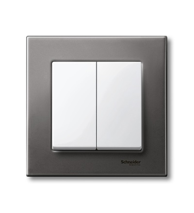 MTN432519 Kryt spínače dělený, System M, polar, Schneider Electric