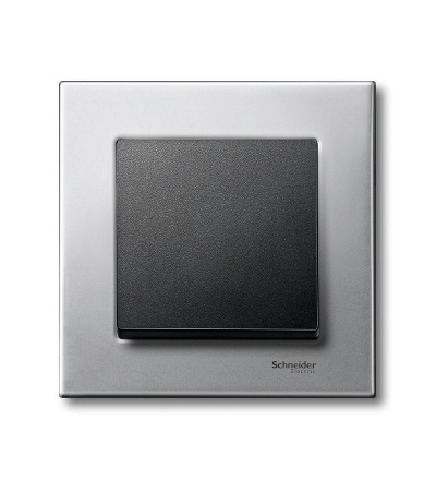 MTN433314 Kryt spínače s popisovým polem, System M, antracit, Schneider Electric