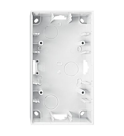 MTN524219 Krabice pro povrchovou montáž, dvojnásobná, M-Elegance, polar, Schneider Electric