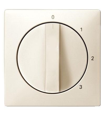MTN316944 Centrální deska pro třípolohový otočný spínač, S-Design, white cream, Schneider Electric