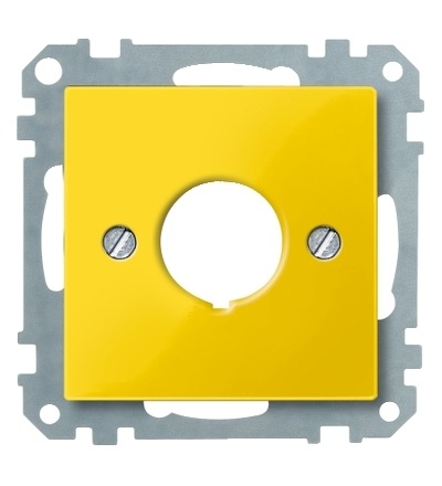 MTN393803 Centrální deska pro nouzový vypínač, System M, žlutá, Schneider Electric