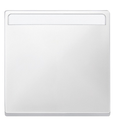 MTN412319 Kryt spínače s popisovým polem, S-Design, polar, Schneider Electric