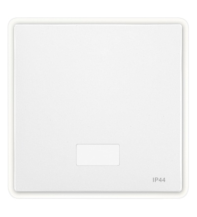 MTN412719 Kryt spínače s otvorem pro popisek, IP44, S-Design, polar, Schneider Electric