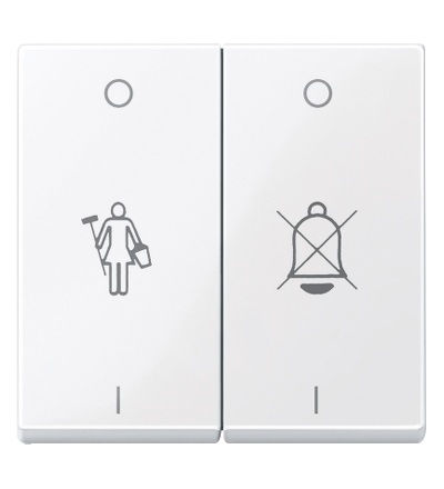 MTN432625 Kryt spínače dělený s potiskem, System M, active, Schneider Electric